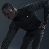 Nike чоловічі Dri-FIT 1/2-Zip Running Top with Reflective Accents колір чорний