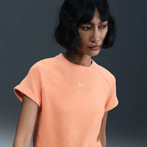 Nike Sportswear Chill Terry женская Short-Sleeve French Terry Top Orange