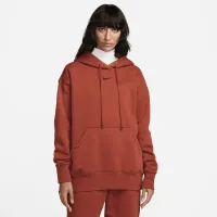 Nike Sportswear Phoenix Fleece женская оверсайз Pullover Толстовка с капюшоном Orange