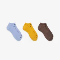 Nike Everyday Plus Cushion тренувальні No-Show шкарпетки (3 пар) різнокольорові