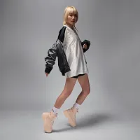Nike Air Jordan 1 Brooklyn женская Boots цвет коричневый