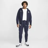 Chelsea FC Tech Fleece Windrunner мужские Nike Soccer Full-Zip Толстовка с капюшоном синий
