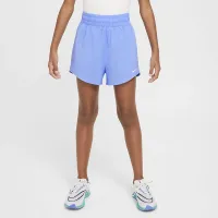 Nike One Big дитячі (Girls') Dri-FIT З високою талією Woven тренувальні шорти блакитний