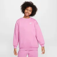 Nike Sportswear Club Fleece Big дитячі оверсайз світшот Pink