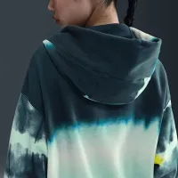 Nike Sportswear Phoenix Fleece жіноча Artist Collection оверсайз Printed Pullover Толстовка з капюшоном блакитний