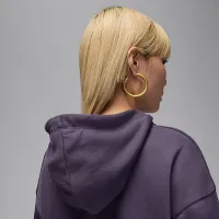 Nike Jordan Sport Crossover женская Dri-FIT Fleece Толстовка с капюшоном цвет фиолетовый