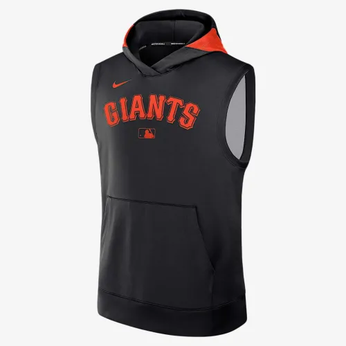 San Francisco Giants Authentic Collection Men’s Nike Dri-FIT MLB Sleeveless Pullover Толстовка с капюшоном цвет черный