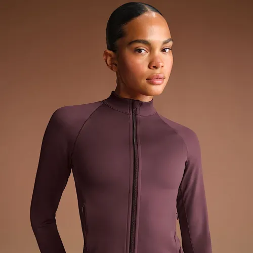 NikeSKIMS Matte женская Mock-Neck Full-Zip Куртка цвет красный