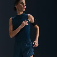 Nike Tempo женская Dri-FIT Mid-Rise Brief-Lined Running шорты синий