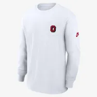 Ohio State Buckeyes Legacy Max90 Pocket мужские Nike College Long-Sleeve футболка цвет белый