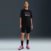 Nike Sportswear женская Loose Short-Sleeve Graphic футболка цвет черный