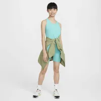 Nike One Fitted Big дитячі (Girls') Dri-FIT Tank колір зелений