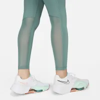 Nike Pro женская Mid-Rise Mesh-Paneled лосины цвет зеленый