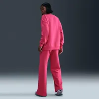 Nike Sportswear Club Fleece женская Mid-Rise Wide-Leg Sweatpants Pink