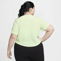 Nike One Classic Breathe женская Dri-FIT Short-Sleeve Top (большие размеры) цвет зеленый