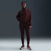 Nike One жіноча Therma-FIT 1/2-Zip Top колір червоний