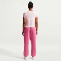 Nike Sportswear Club Fleece женская Mid-Rise оверсайз Sweatpants Pink