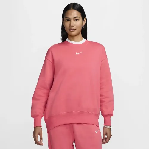 Nike Sportswear Phoenix Fleece женская оверсайз Crew-Neck свитшот Pink