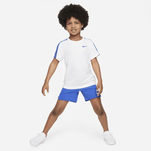 Nike Little Kids' Dri-FIT Tennis Shorts Set Blue