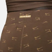 Nike Air женская С высокой Талией Printed лосины цвет коричневый