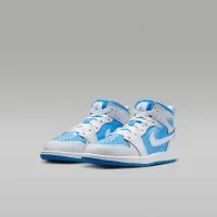 Nike Jordan 1 Mid SE Little дитячі Кросівки колір білий