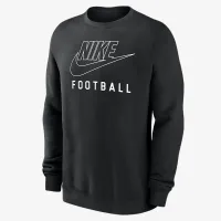 Nike Swoosh Club Fleece чоловічі Football Pullover Crew-Neck світшот колір чорний