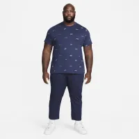 Nike Club чоловічі Allover Print футболка блакитний
