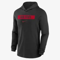Ohio State Buckeyes Sideline мужские Nike Dri-FIT College Long-Sleeve Hooded Top цвет черный