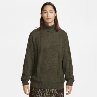 Nike Life мужские Cable Knit Turtleneck Sweater цвет зеленый