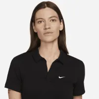 Nike Sportswear Essential жіноча Short-Sleeve Polo Top колір чорний