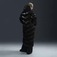 Nike Sportswear Windpuffer женская Therma-FIT Loose Hooded Shine Parka цвет черный