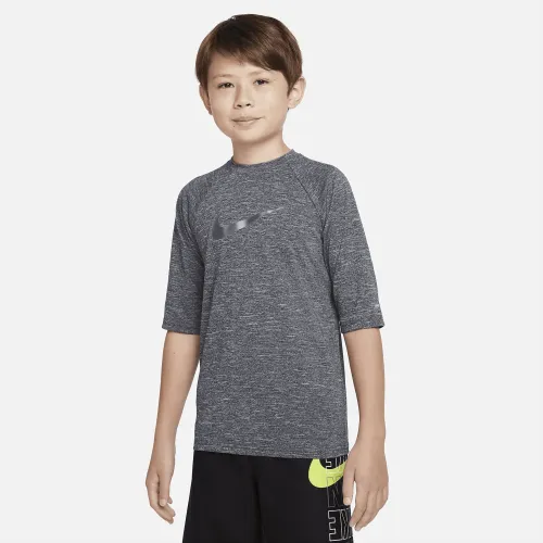 Nike Heather Big детские (для мальчиков) Half Sleeve Hydroguard цвет черный