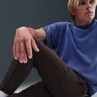 Nike Unlimited чоловічі Dri-FIT Zippeколір червоний Cuff Versatile Pants колір коричневий