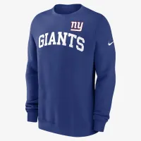 New York Giants Club чоловічі Nike NFL Pullover Crew блакитний