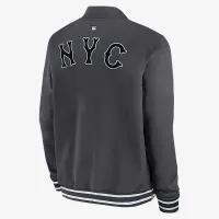 New York Mets Authentic Collection City Connect чоловічі Nike MLB Full-Zip Bomber Куртка колір сірий