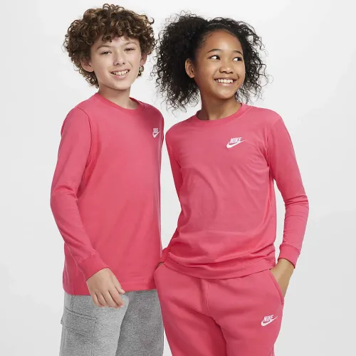 Nike Sportswear Big дитячі Long-Sleeve футболка Pink