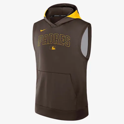 San Diego PaКостюм Authentic Collection Men’s Nike Dri-FIT MLB Sleeveless Pullover Толстовка с капюшоном цвет коричневый