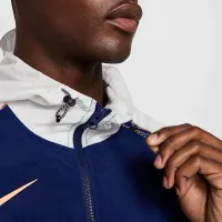 Nike Strike+ чоловічі Water-Repellent Hooded Soccer Куртка блакитний