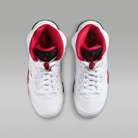 Nike Air Jordan 5 Retro Big детские Кроссовки цвет белый