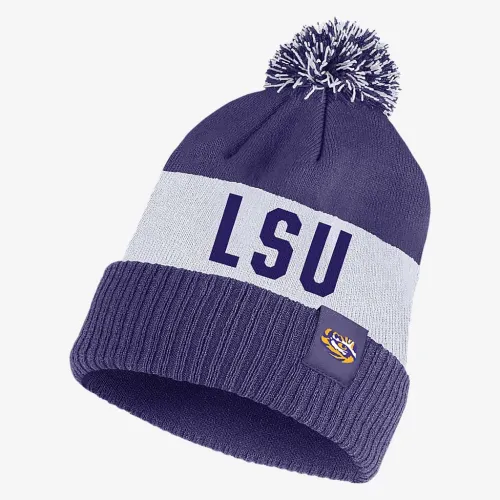 LSU Nike College Beanie колір фіолетовий