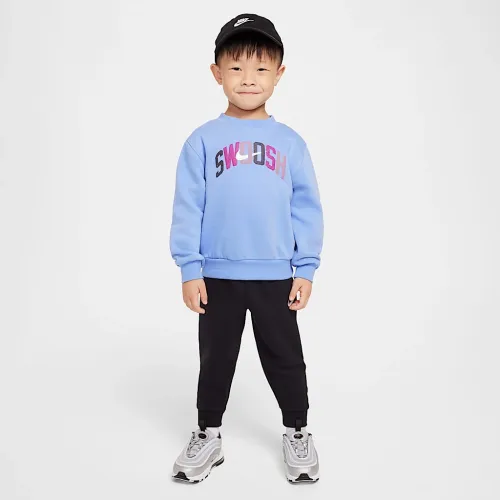 Nike Sportswear Powder Play Toddler Lightweight Fleece 2-Piece Crew комплект колір чорний