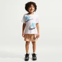Nike Sportswear In The Zone Little дитячі Relaxed Jersey 2-Piece комплект колір коричневий
