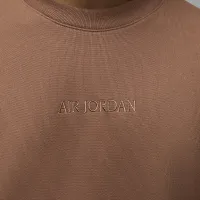 Nike Air Jordan Wordmark чоловічі Fleece Crew-Neck світшот колір коричневий