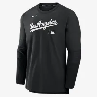 Los Angeles Dodgers Authentic Collection Player чоловічі Nike Dri-FIT MLB Pullover Куртка колір чорний