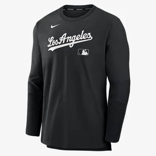 Los Angeles Dodgers Authentic Collection Player чоловічі Nike Dri-FIT MLB Pullover Куртка колір чорний