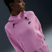 Nike Sportswear Tech Fleece женская оверсайз Толстовка с капюшоном Pink
