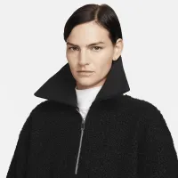 Nike Sportswear Collection женская High-Pile Fleece 1/2-Zip Top цвет черный