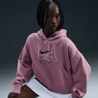 Nike Sportswear Phoenix Fleece жіноча Over-оверсайз Толстовка з капюшоном колір фіолетовий