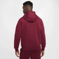 Nike Club Fleece мужские Pullover Толстовка с капюшоном цвет красный