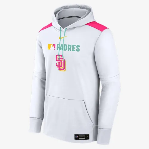 San Diego PaКостюм Authentic Collection City Connect мужские Nike Therma MLB Pullover Толстовка с капюшоном цвет белый